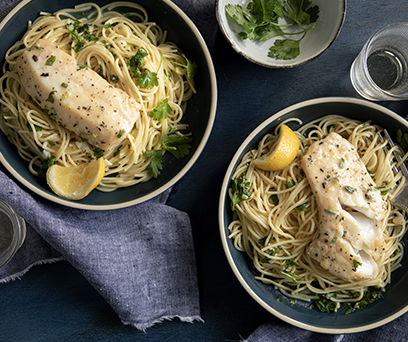 Lemon Garlic Pasta and Herb Cod | Morey's Fine Fish & Seafood