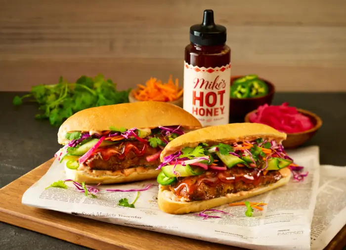 Morey’s Hot Honey Salmon Banh Mi Sandwiches | Morey's Fine Fish & Seafood