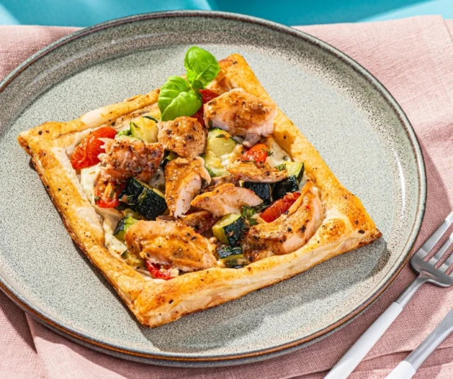 Puff Pastry Salmon Tarts