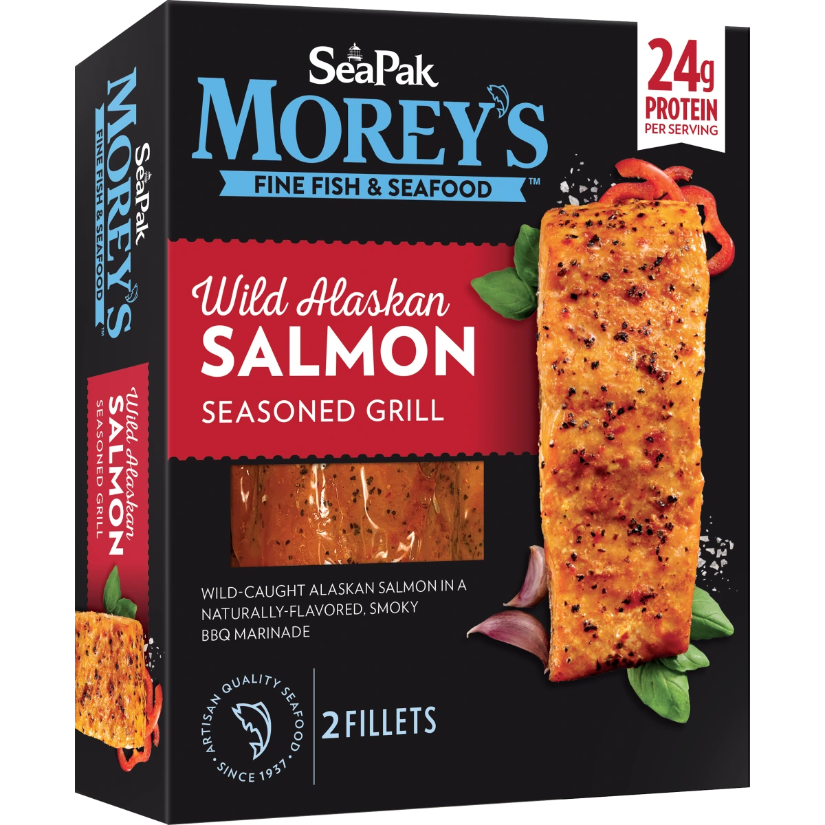 Wild Alaskan Salmon Seasoned Grill | Morey's Fine Fish & Seafood