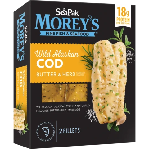 Morey's Wild Alaskan Cod Butter & Herb