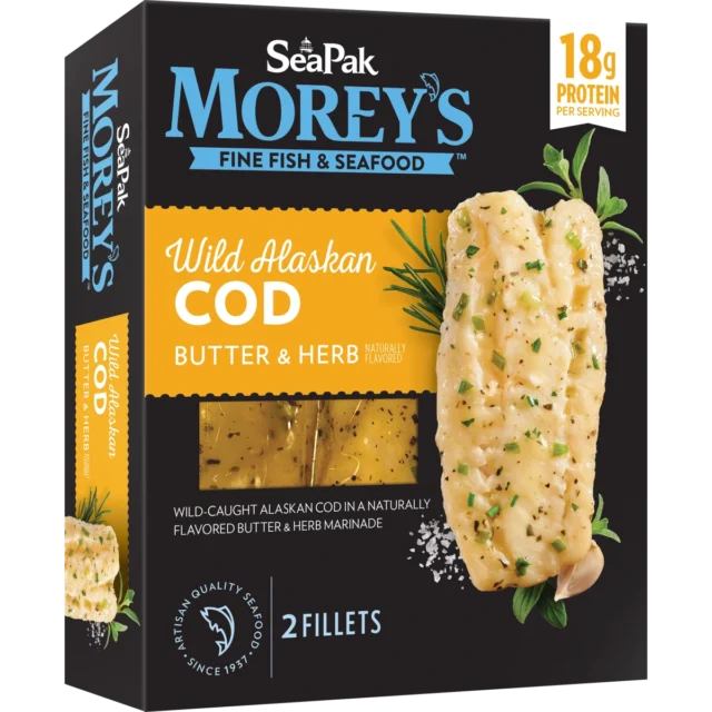 Morey's Wild Alaskan Cod Butter & Herb