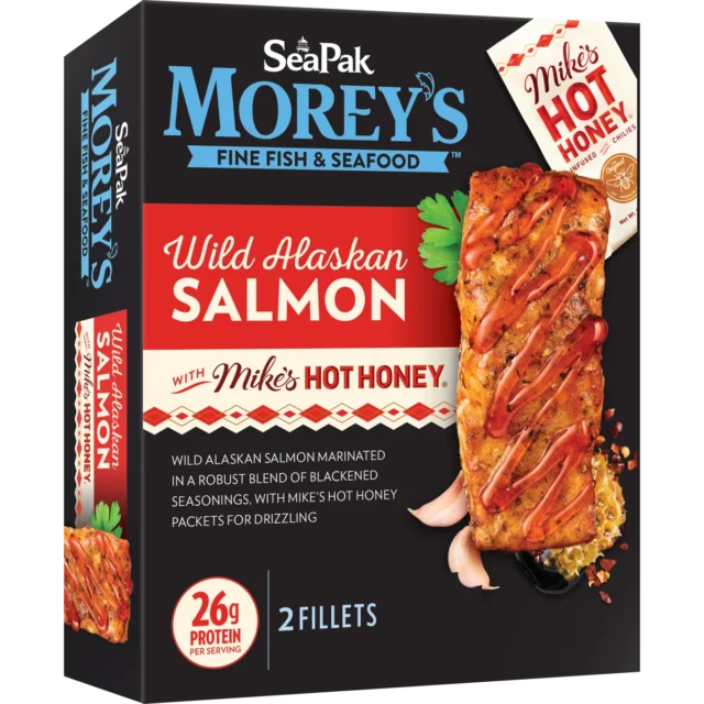 Morey's Wild Alaskan Salmon with Mike's Hot Honey